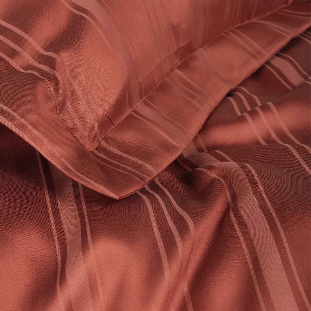 Stripe - Керемид - Двойно Спално Бельо - Сатен