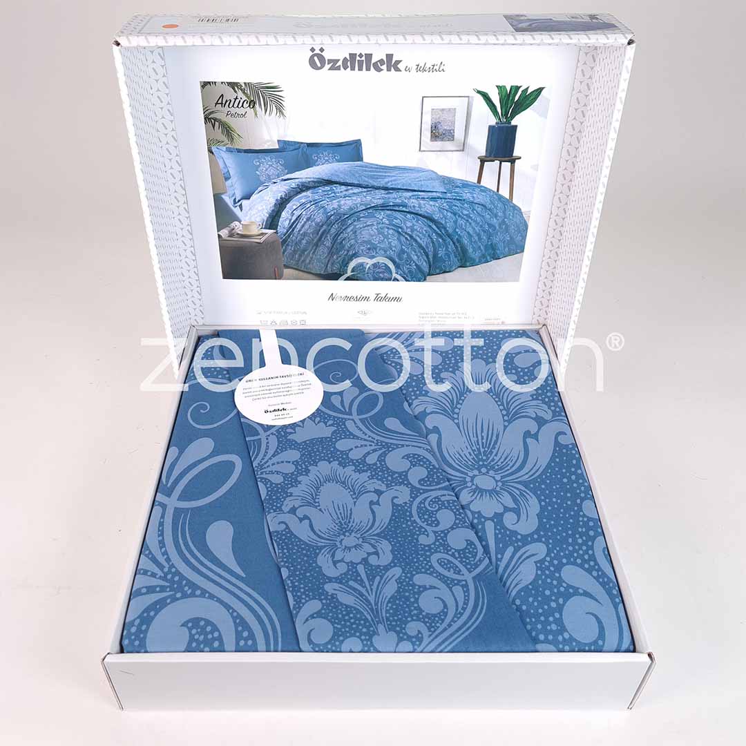 Antico - Петрол - Двойно Спално Бельо