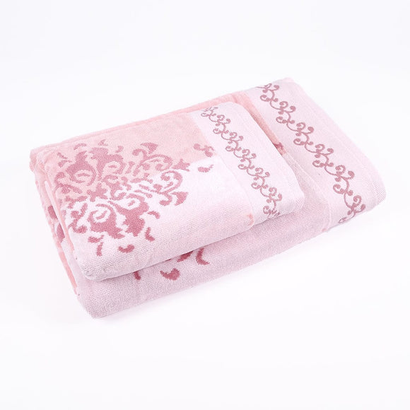 Family Hand and Bath Towel Bundle Emily Pink - Ozdilek