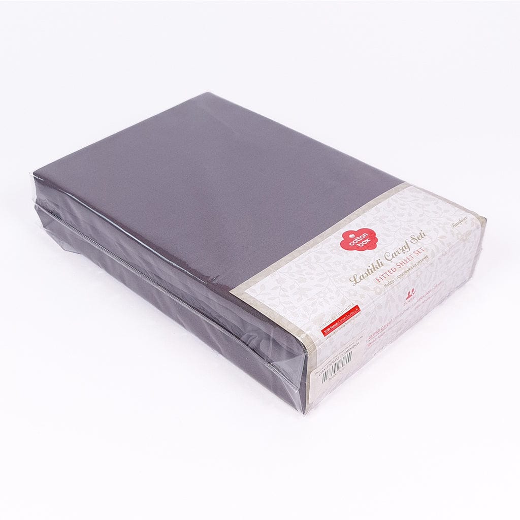 Fitted Bed Sheets Basic Anthracite - Cottonbox