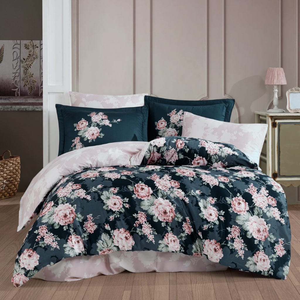 Двоен черен спален комплект | Кувертюри за спални | 100% турски памук | Zencotton