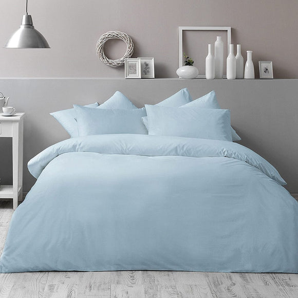 Antibacterial Double Bedding Set Basic Turquoise - TAC