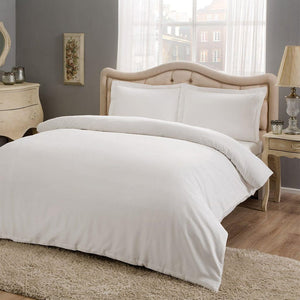 Satin Double Bedding Set White - TAC