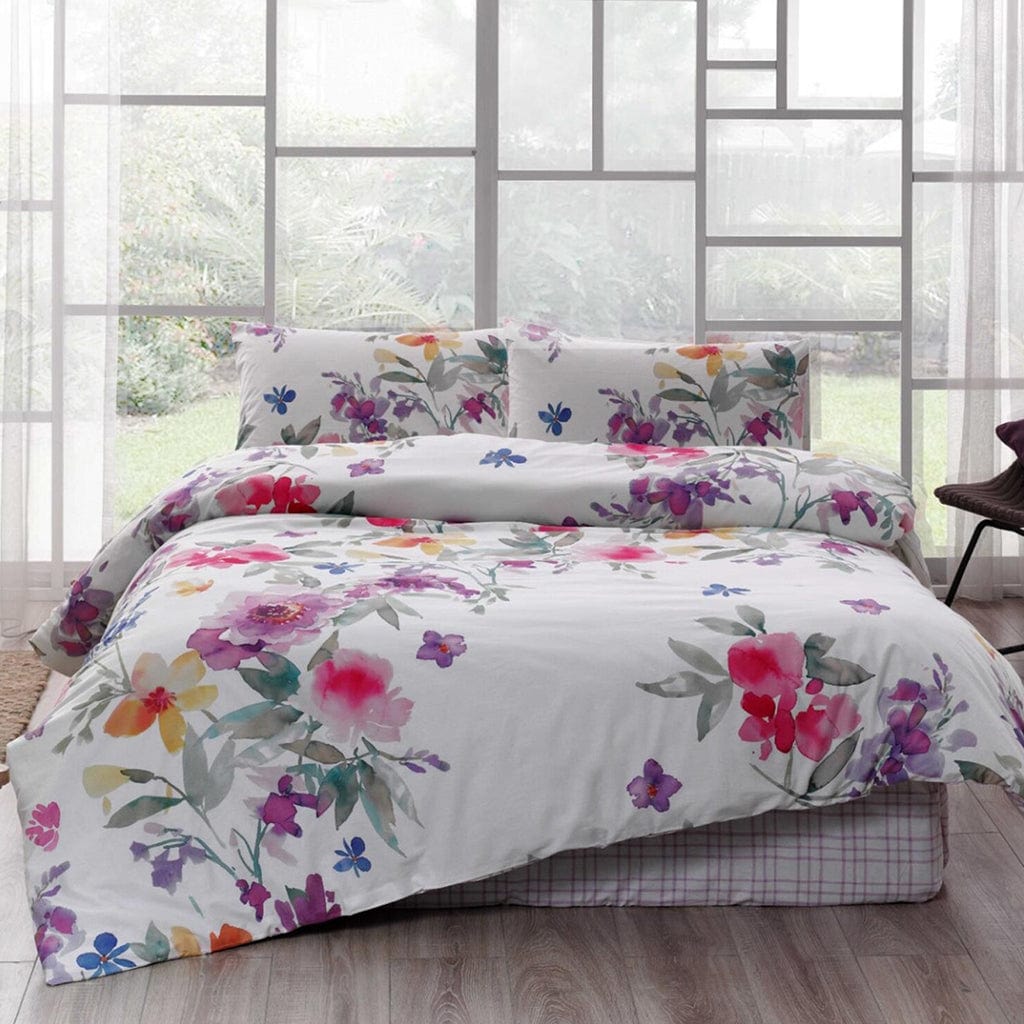 Antibacterial Double Bedding Set Blanche Lilac - TAC