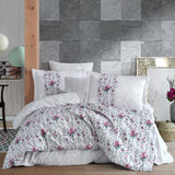 Claudia Grey Poplin Bed Linen Set - Hobby