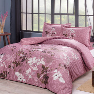 Satin Double Bedding Set Clement Rose - TAC