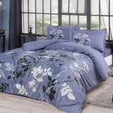 Satin Double Bedding Set Clement Purple - TAC