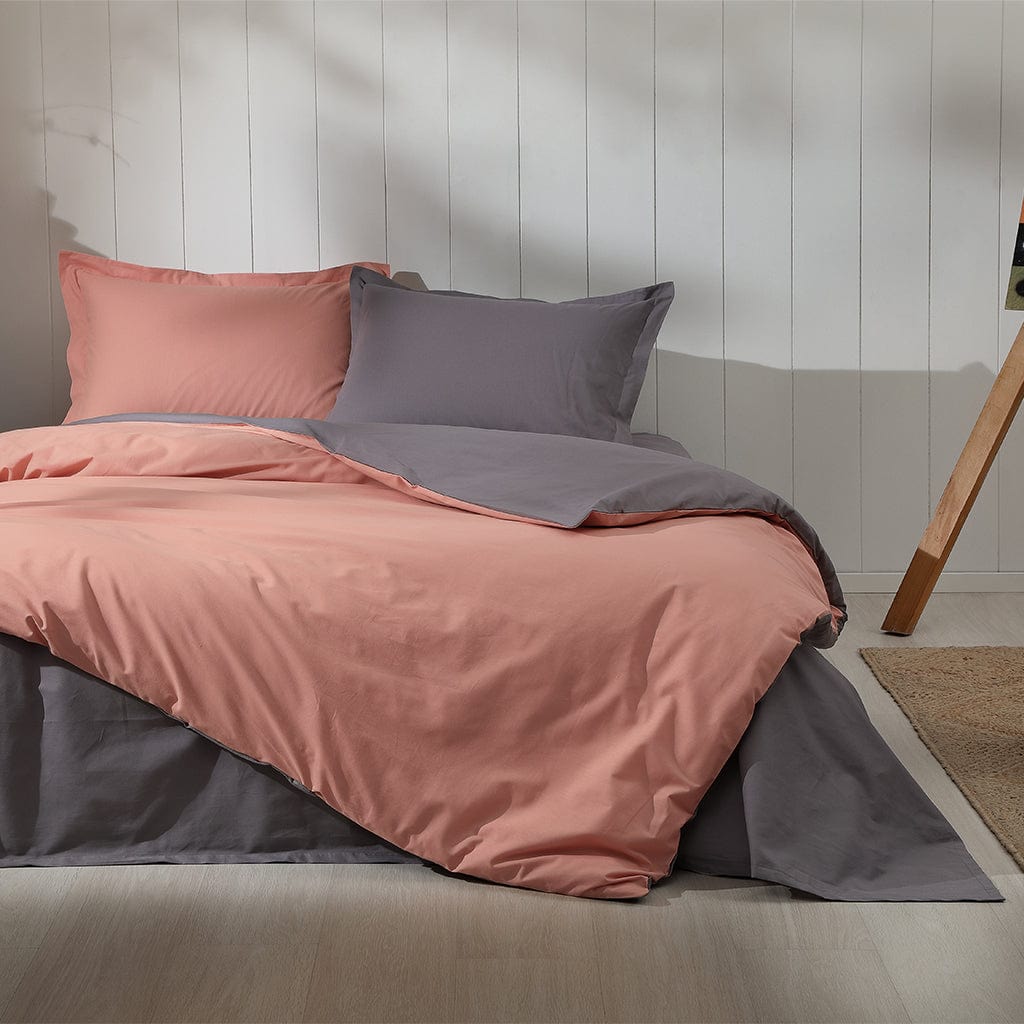 Единично спално бельо 3 части - Ранфорс - Керемид Антрацит - Ozdilek