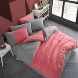 Diamond Coral Poplin Bed Linen Set - Hobby