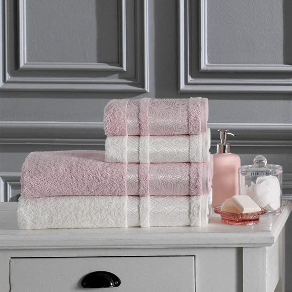 Bath Towel Set Dory Best Cream Grey - Ozdilek