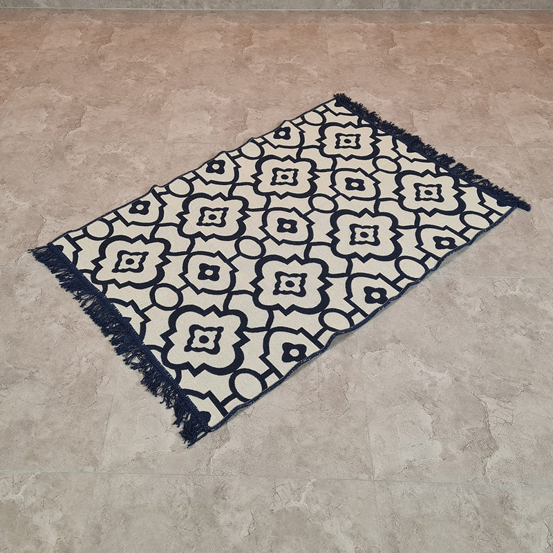 Evium Rug Creme Blue 