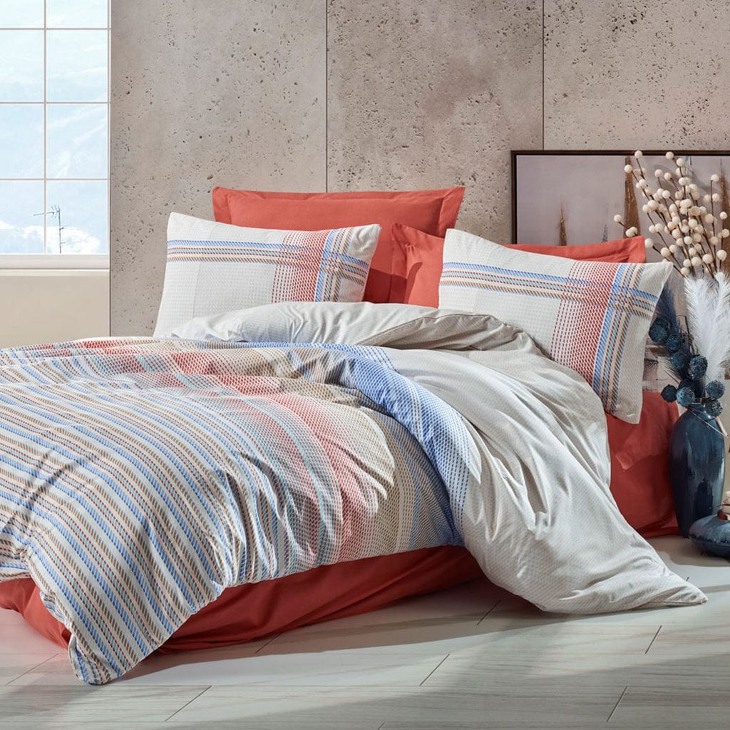 Single Ranforce Bedding Set Frey Coral - Cottonbox