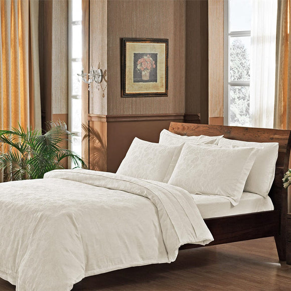 Satin Double Bedding Set Jakaranda Jacquard - TAC