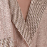 Embroidered Bathrobe Cappuccino - Cottonbox