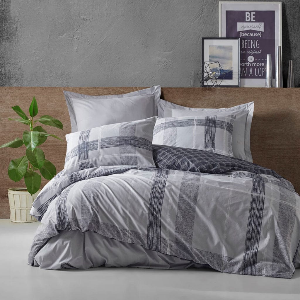 Single Ranforce Bedding Set Miranda Grey - Cottonbox