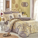 Mirella Cappuccino Poplin Bed Linen Set - Hobby