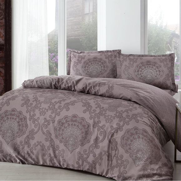 Satin Double Bedding Set Violet Murdum - TAC